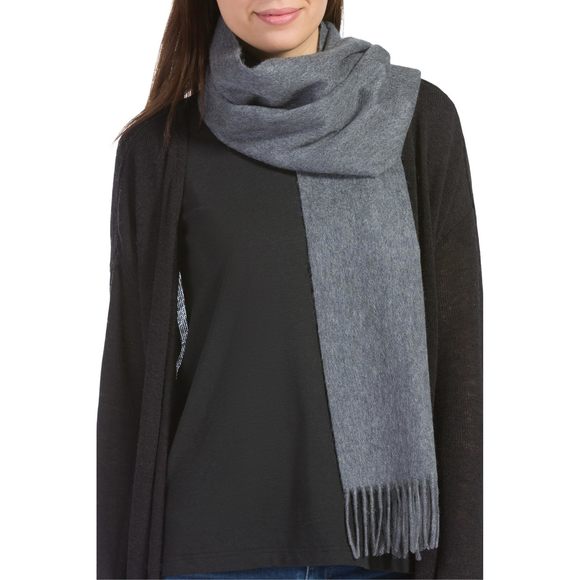 Women´s 100% Pure Cashmere Luxurious Scarf (smoke)
